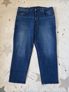 GAP Men's Straight  Soft Flex Jeans in Indigo Blue